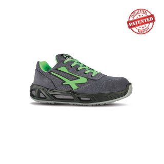 Upower Point Carpet S ESD Calzado de Seguridad Bajos - Talla 35 - Parte Superior de Nailon Ultraflexible y Gamuza Suave