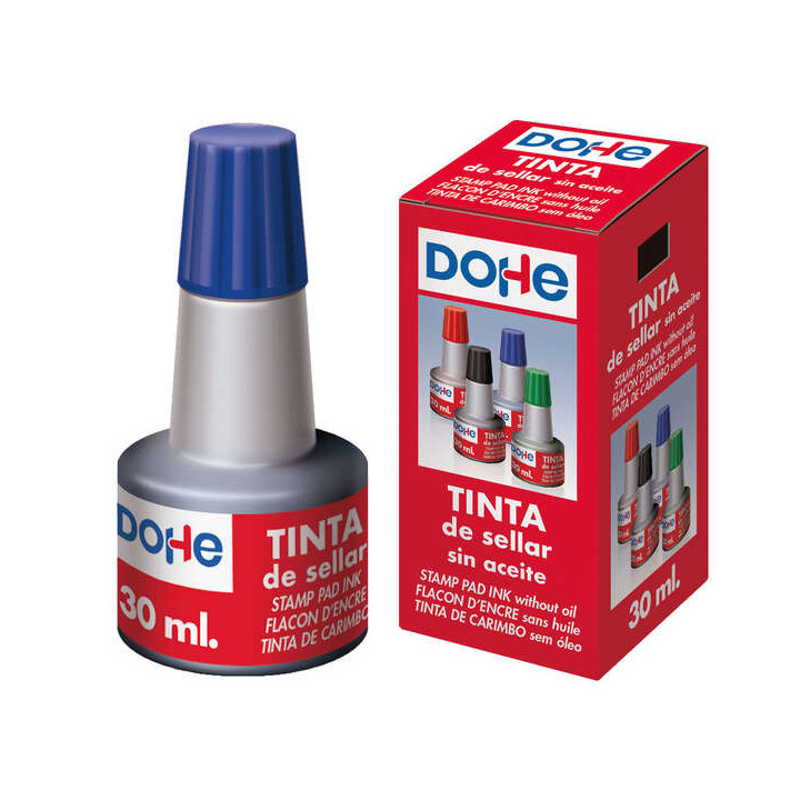 Dohe Tinta para Tampones y Sellos 30ml - Color Azul