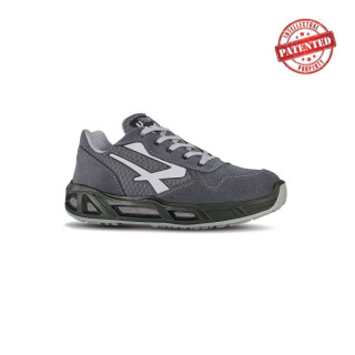 Upower Push Carpets ESD Calzado de Seguridad Bajos - Talla 35 - Parte Superior de Nailon Ultraflexible y Gamuza Suave