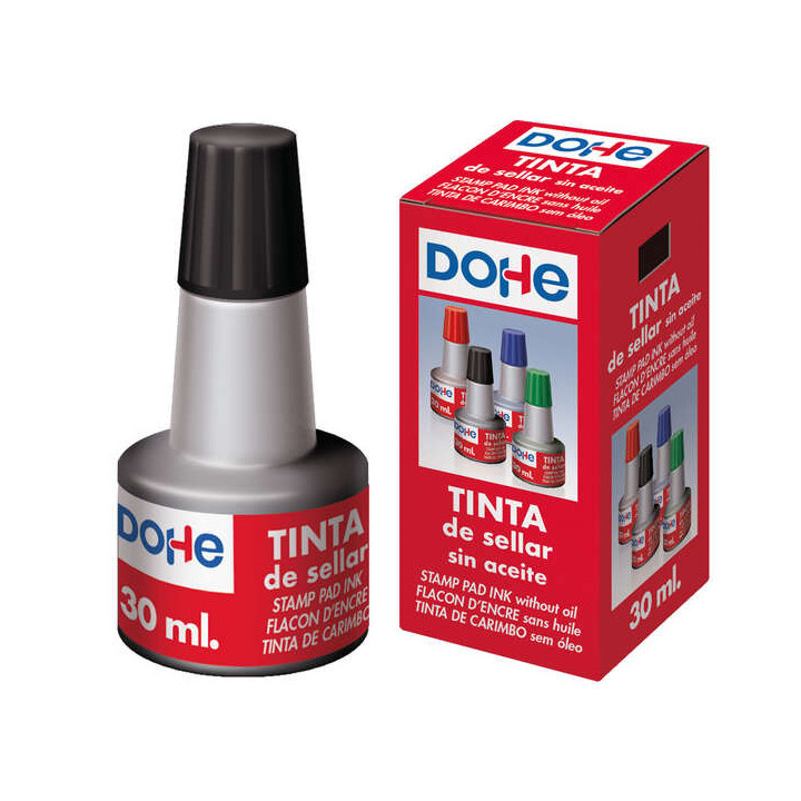 Dohe Tinta para Tampones y Sellos 30ml - Color Negro