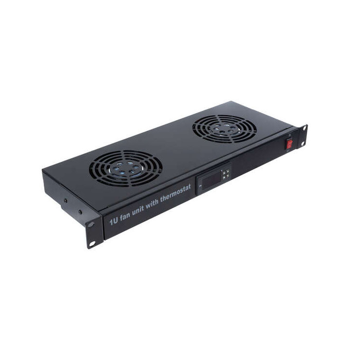 Aiten Data Termostato para Armario con 2 Ventiladores 1U