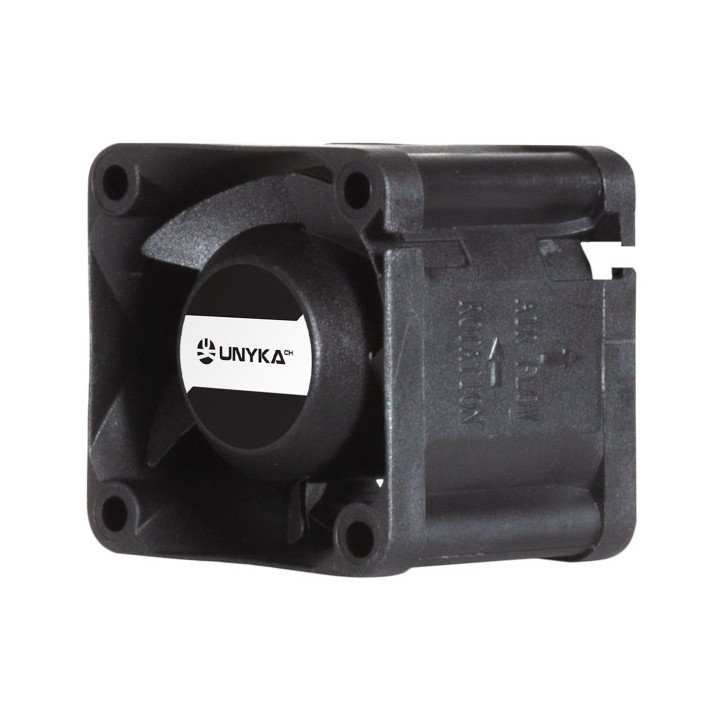 Unykach Server Ventilador 40mm de Doble Bola - Velocidad Max. 6000rpm - Conector de 4 Pines con Control de Temperatura - Color