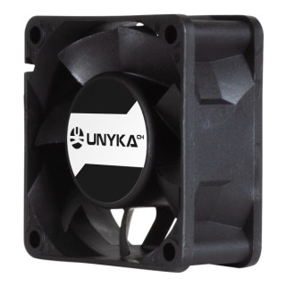 Unykach Server Ventilador 60mm de Doble Bola - Velocidad Max. 3000rpm - Conector de 4 Pines con Control de Temperatura - Color