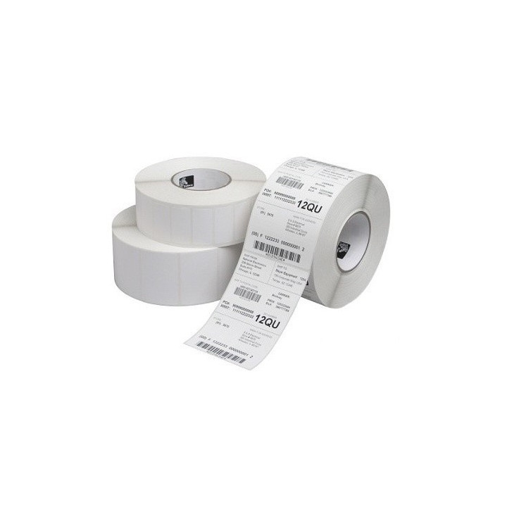 Zebra Z-Select 2000T Pack de 12 Rollos de Etiquetas Termicas Originales 75x51mm - Adhesivo Permanente - 1370 Unidades x Rollo -