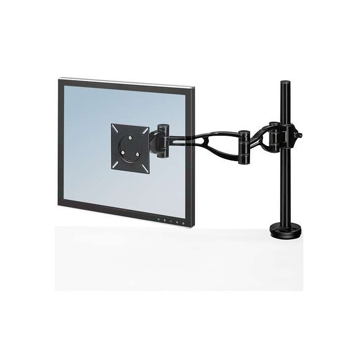 Fellowes Brazo para Monitor Individual - Ajustable en Altura - Regulable en Profundidad - Ajuste de Inclinacion - Peso Max 10kg