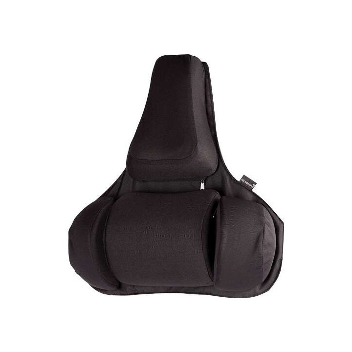 Fellowes Ultimate Professional Series Respaldo Lumbar - Seccion Central para Columna - Sistema de Triple Enganche - Color Negro