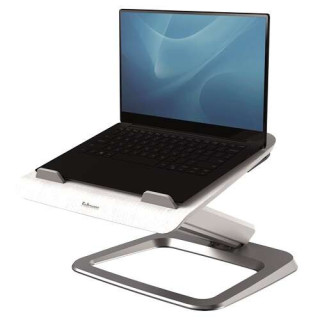 Fellowes Hana Soporte para Portatil - Sistema de Muelle a Gas - Inclinacion Maxima 95º - 4 Puertos USB - Base de Aluminio y Pl