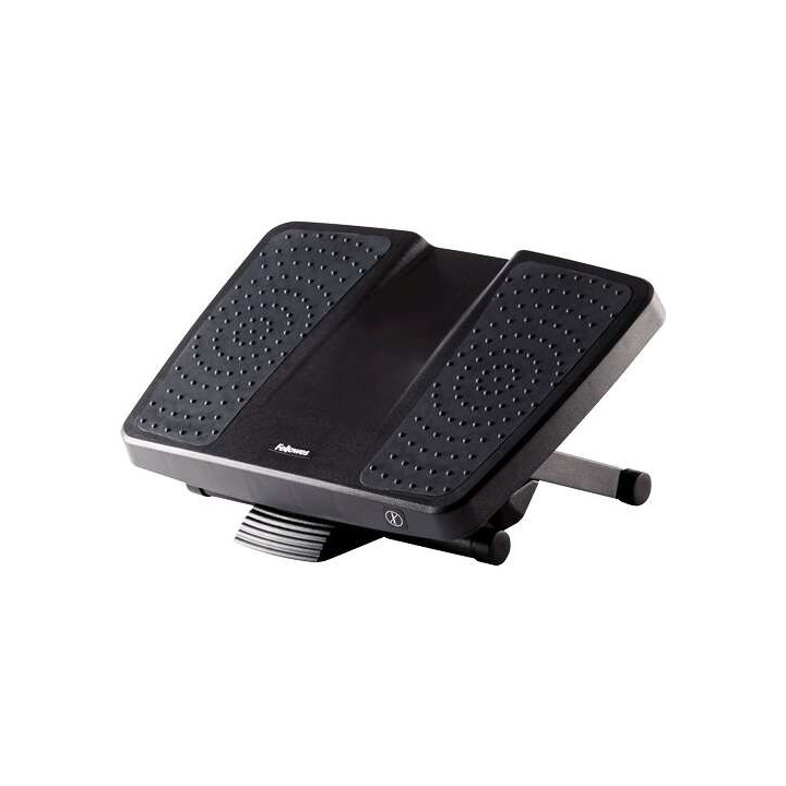 Fellowes Ultimate Professional Series Reposapies - 3 Ajustes de Altura - Base Antideslizante - Color Negro