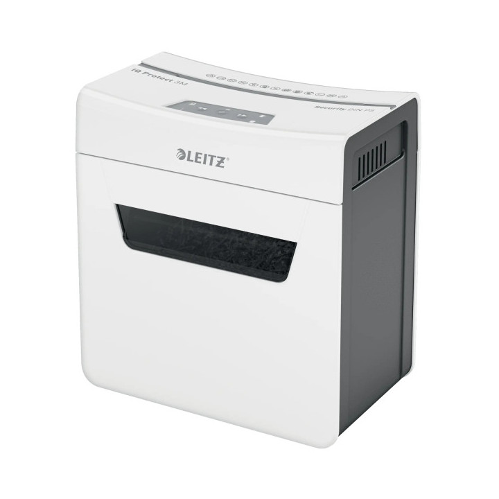 Leitz IQ Protect Premium 3M Destructora de Papel Manual Micro Corte P-5 - Destruye hasta 3 Hojas - Ultrasilenciosa - Papelera d
