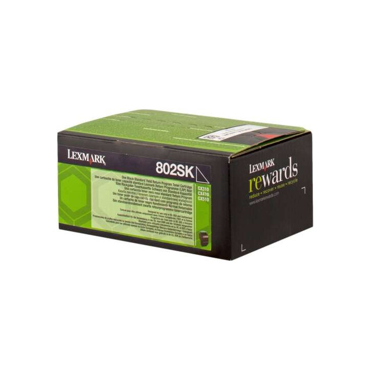 Lexmark CX310/CX410/CX510 Negro Cartucho de Toner Original - 80C2SK0/80C2SKE/802SK