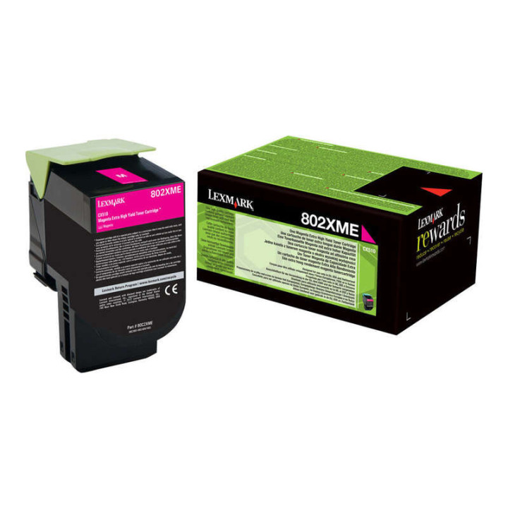 Lexmark CX510 Magenta Cartucho de Toner Original - 80C2XM0/80C2XME/80C0X30/802XM