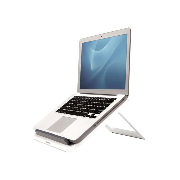 Fellowes Spire Series Soporte Elevador para Portatil - Ajustable en 7 Angulos - Tope Frontal - Plegable - Hasta 17 Pulgadas y 4