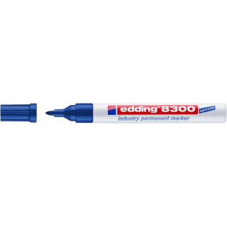 Edding 8300 Rotulador Permanente Industrial - Punta Redonda 1.5-3mm - Tinta Resistente al Desgaste
