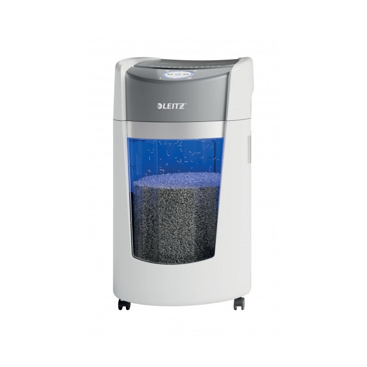 Leitz IQ OptiMax Office Destructora de Papel Manual DIN P5 - Destruye hasta 10 Hojas - Tiempo de Funcionamiento Continuo 120m -
