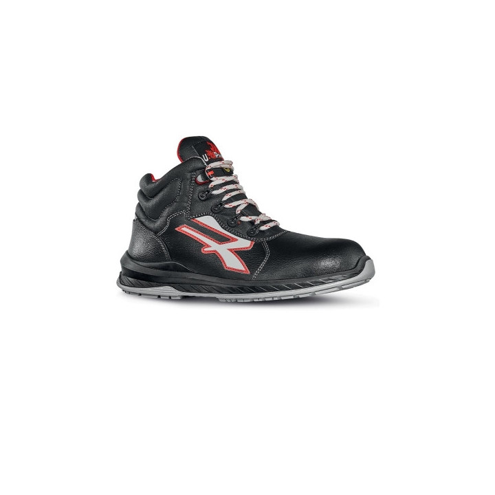 Upower Boston S ESD Calzado de Seguridad Hidrofugos de Piel Flor - Talla 35 - Suela Antideslizante