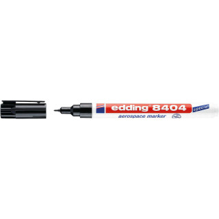 Edding 8404 Rotulador Aeroespacial Permanente - Escribe sobre Metal - Punta Redonda - Trazo 0.75mm - Resistente al Agua