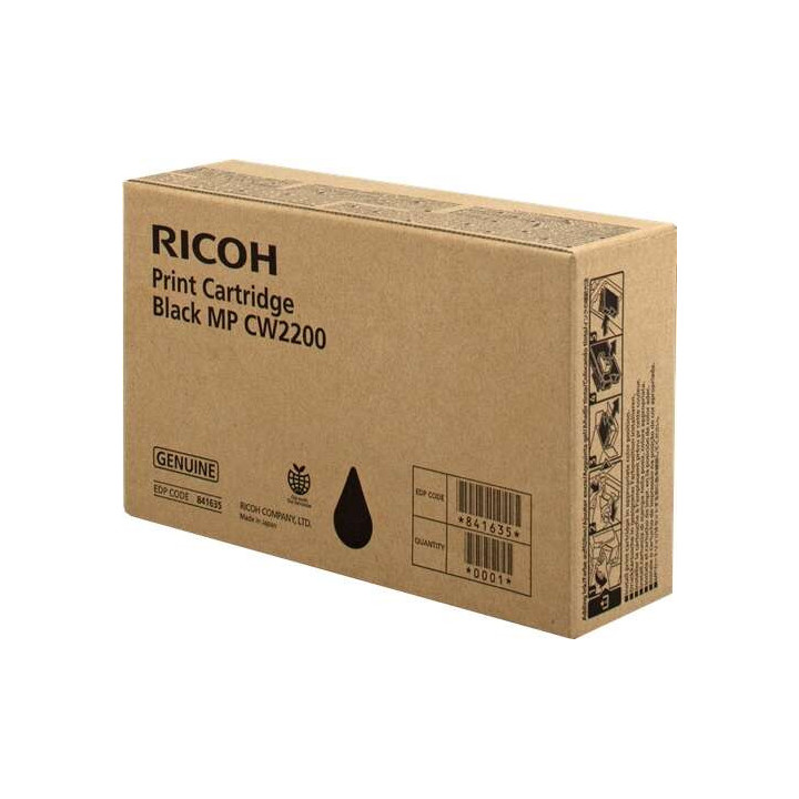Ricoh Aficio MP-CW2200SP Negro Cartucho de Tinta Original - 841635/MP CW2200BK