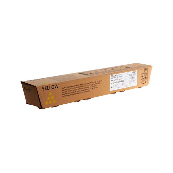 Ricoh Aficio MP-C2800/MP-C3300/MP-C3001/MP-C3501 Amarillo Cartucho de Toner Original - 841125/842044/841425