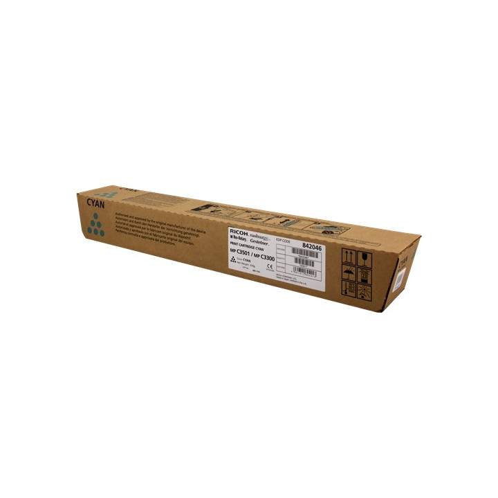 Ricoh Aficio MP-C2800/MP-C3300/MP-C3001/MP-C3501 Cyan Cartucho de Toner Original - 841127/842046/841427