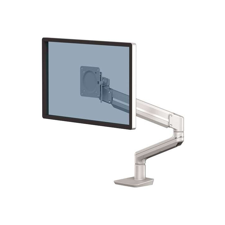 Fellowes Tallo Brazo para Monitor Individual - Hasta 9kg - Ajustable con Muelle de Gas - Color Plata