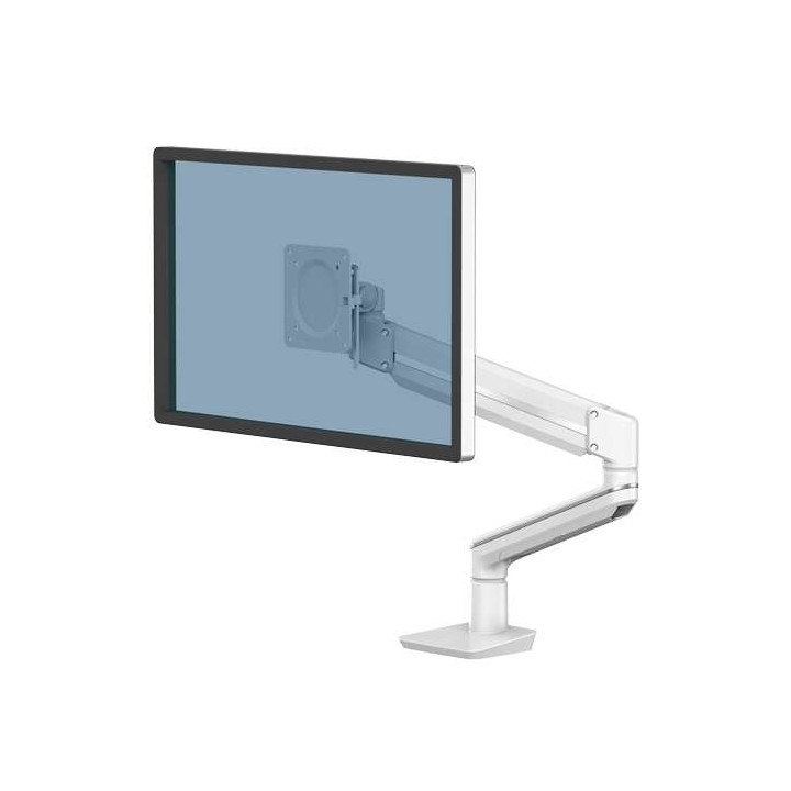 Fellowes Tallo Brazo para Monitor Individual - Hasta 9kg - Ajustable con Muelle de Gas - Color Blanco