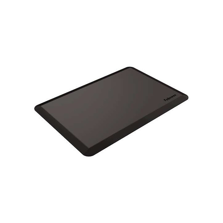 Fellowes Alfombra Antifatiga 91.44x60.96cm - Bordes Biselados - Diseño Ergonomico - Color Negro