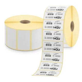 Zebra Z-Perform 1000T Pack de 12 Rollos de Etiquetas Originales Perforadas 38x25 mm - 2580 Unidades por rollo - 880003-025D