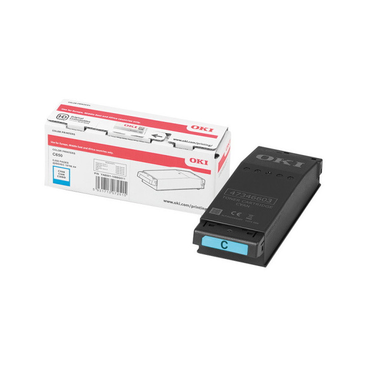 OKI C650 Cyan Cartucho de Toner Original - 9006127