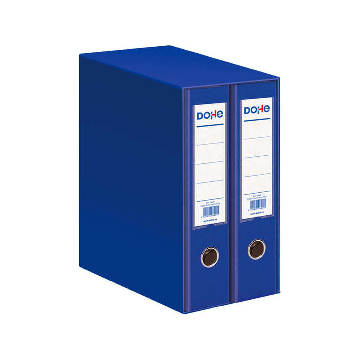 Dohe Modulo de 2 Archivadores Folio Lomo Ancho con Ollao y Rado - Carton Forrado con Polipropileno - Cantoneras Metalicas - Pal
