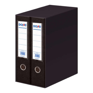 Dohe Modulo de 2 Archivadores Folio Lomo Ancho con Ollao y Rado - Carton Forrado con Polipropileno - Cantoneras Metalicas - Pal