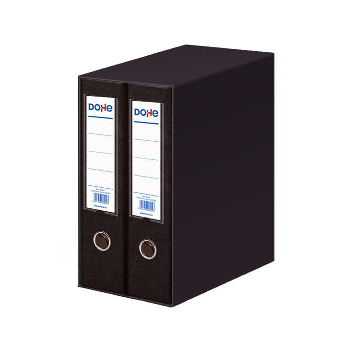 Dohe Modulo de 2 Archivadores Folio Lomo Ancho con Ollao y Rado - Carton Forrado con Polipropileno - Cantoneras Metalicas - Pal