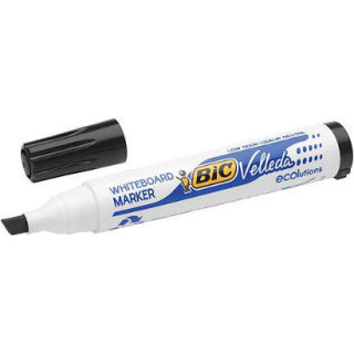 Bic Velleda 1751 ECOlutions Marcadores para Pizarra - Punta Biselada - Trazo entre 3mm y 5.5mm - Tinta con Base de Alcohol - Ec