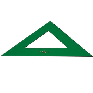 Faber-Castell Escuadra Tecnica 37cm - Sin Graduacion - Color Verde Transparente