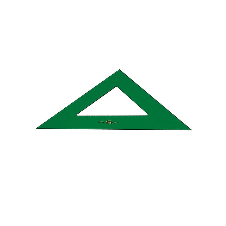 Faber-Castell Escuadra Tecnica 42cm - Sin Graduacion - Color Verde Transparente