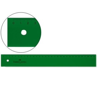 Faber-Castell Regla Tecnica Recta 30cm - Color Verde Transparente