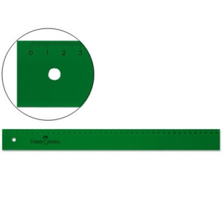 Faber-Castell Regla Tecnica Recta 40cm - Color Verde Transparente