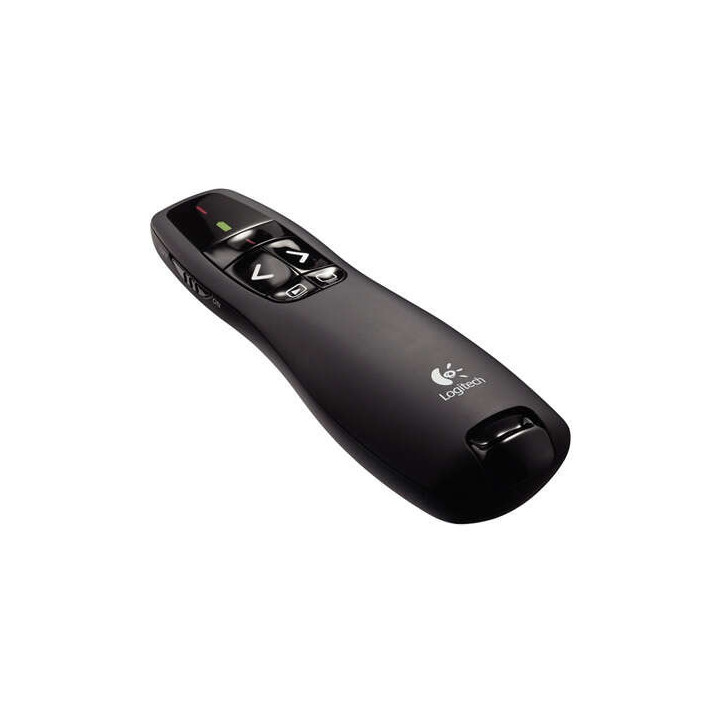 Logitech R400 Presentador Laser Inalambrico - Radio de Accion 15m - Color Negro