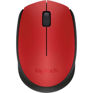 Logitech M171 Raton Inalambrico 1000dpi - 3 Botones - Uso Ambidiestro - Color Rojo