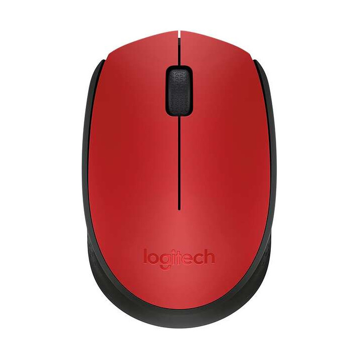 Logitech M171 Raton Inalambrico 1000dpi - 3 Botones - Uso Ambidiestro - Color Rojo