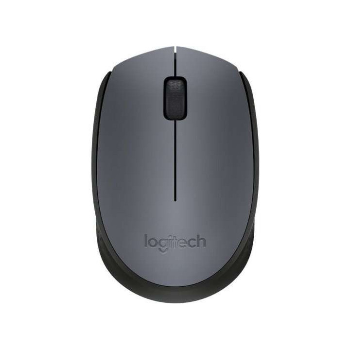 Logitech M170 Raton Inalambrico 1000dpi - 3 Botones - Uso Ambidiestro - Color Gris/Negro