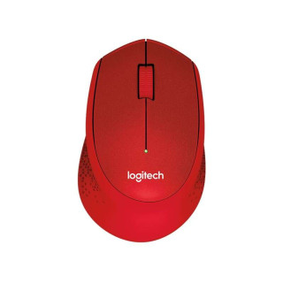Logitech M330 Silent Plus Raton Inalambrico 1000dpi - Silencioso - 3 Botones - Uso Diestro - Color Rojo