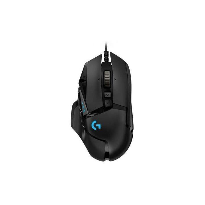 Logitech G502 Hero Raton USB 25600dpi - 11 Botones Programables - Iluminacion LED - Uso Diestro - Cable de 2.10m - Color Negro