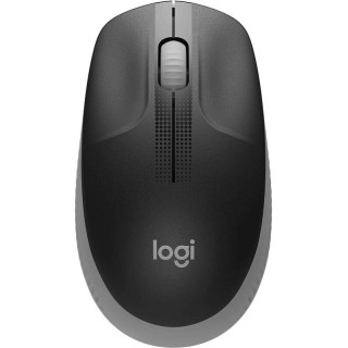 Logitech M190 Full Size Raton Inalambrico USB 1000dpi - 3 Botones - Gran Tamaño - Uso Ambidiestro - Color Negro/Gris Claro