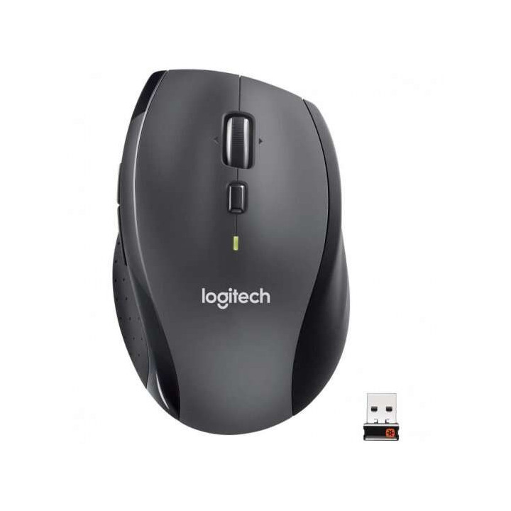 Logitech M705 Marathon Raton Inalambrico USB 1000dpi - 6 Botones - Uso Diestro - Color Negro/Gris Oscuro