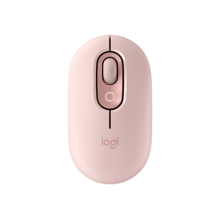 Logitech POP Mouse Raton Inalambrico 1000dpi - 4 botones - Multidispositivo - Color Rosado