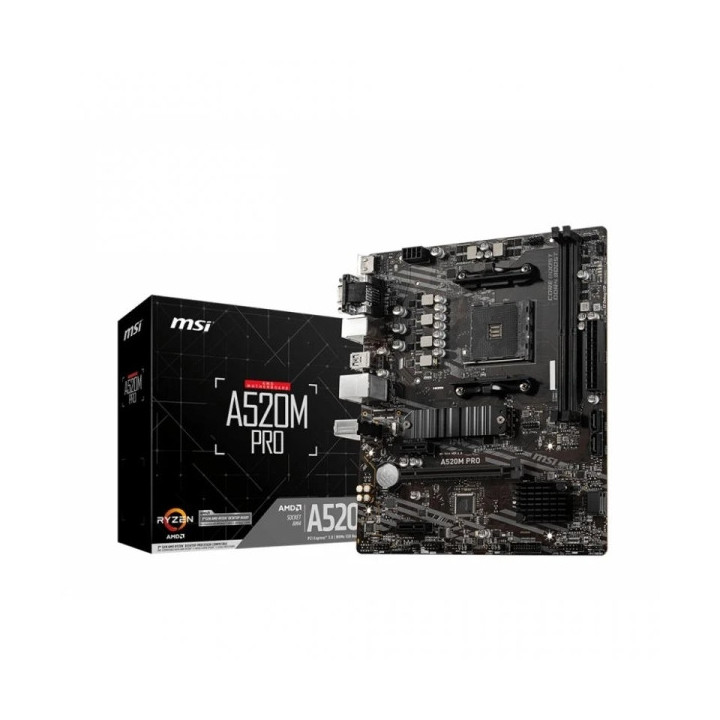 MSI Placa Base A520M PRO AM4 2xDDR4 - HDMI