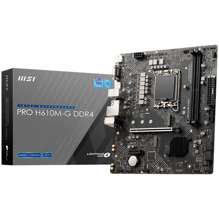 MSI Placa Base PRO H610M-G Intel 1700 2xDDR4 - HDMI