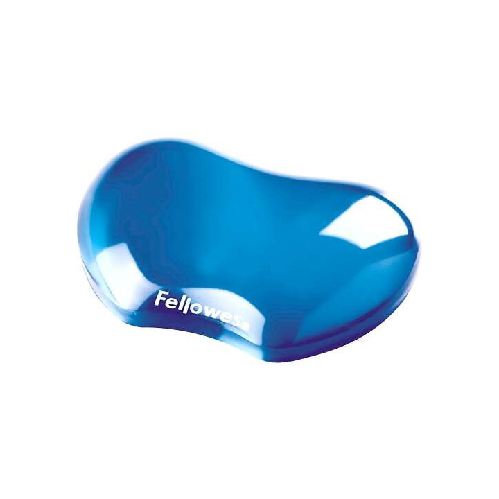 Fellowes Crystal Reposamuñecas Flexible de Gel - Resistente a las Manchas - Color Azul