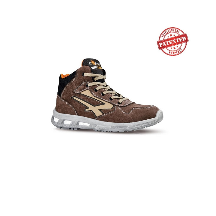 Upower Carter S ESD Calzado de Seguridad Altos - Talla 38 - Cuero Nubuck Resistente