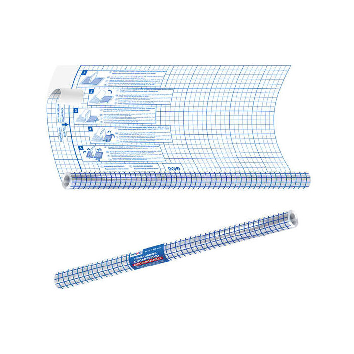 Dohe Rollo Forralibros Autoadhesivo - Tamaño 50x150cm - Material PVC 50 micras